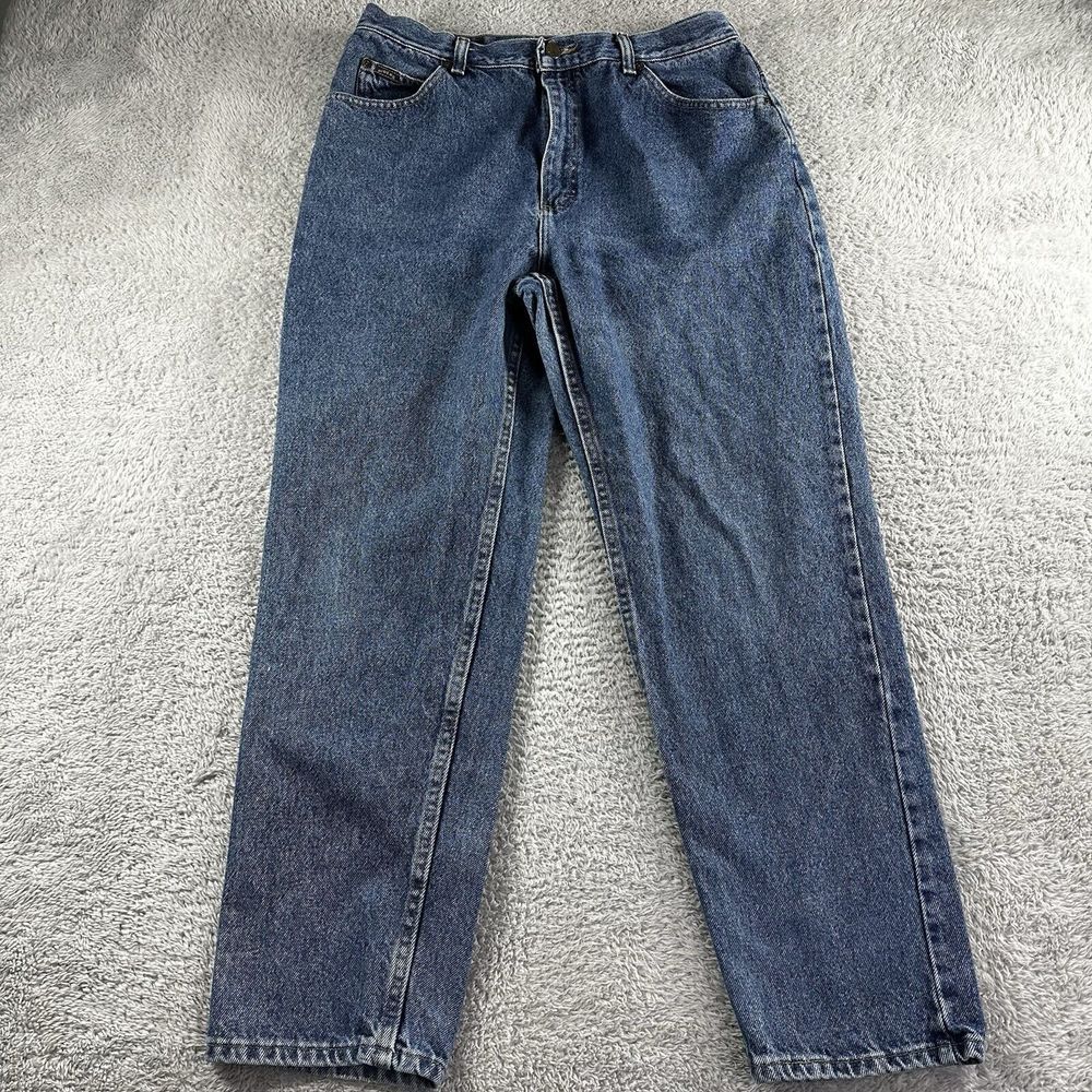Vintage Denim Riders Mom Jeans Womens 14 Blue 100% Cotton Retro High Rise